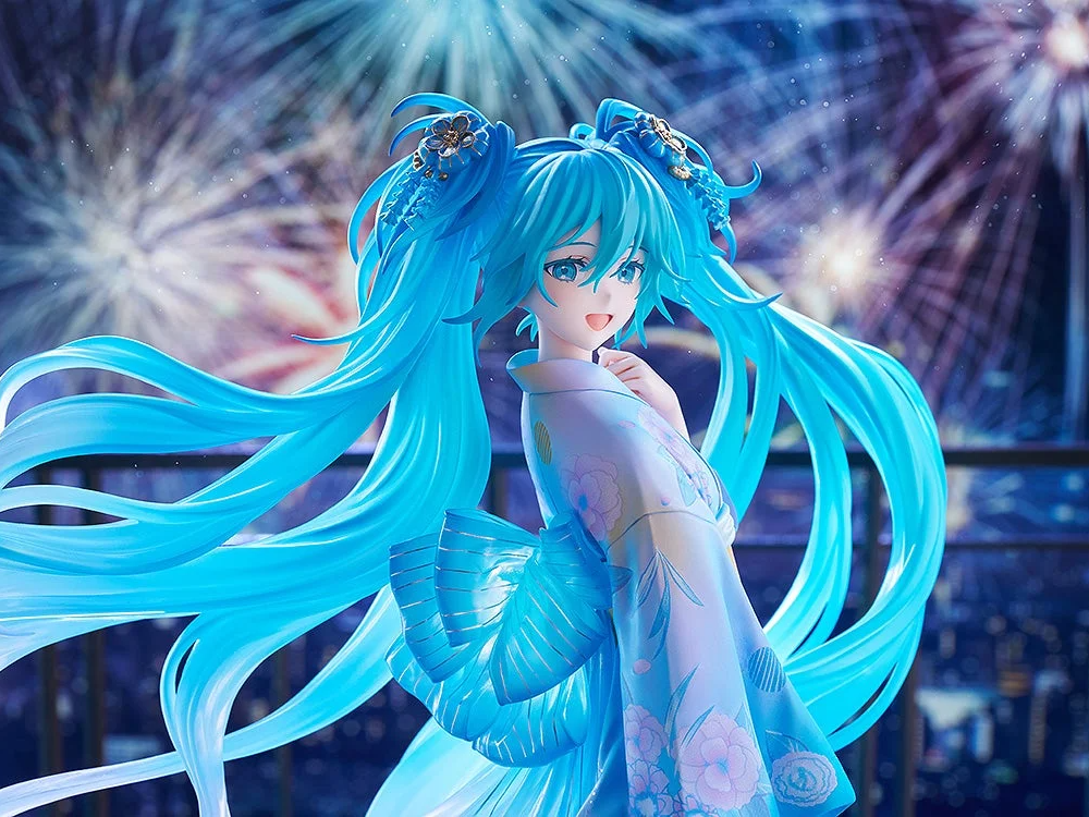 Figurine Hatsune Miku Ver. Music & Fire Works de Vocaloid par Good Smile Company